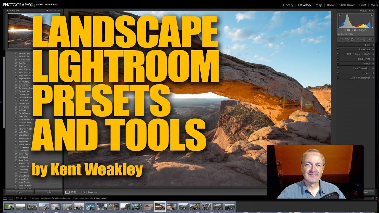 Landscape Photography Lightroom Presets and Tools by Kent Weakley