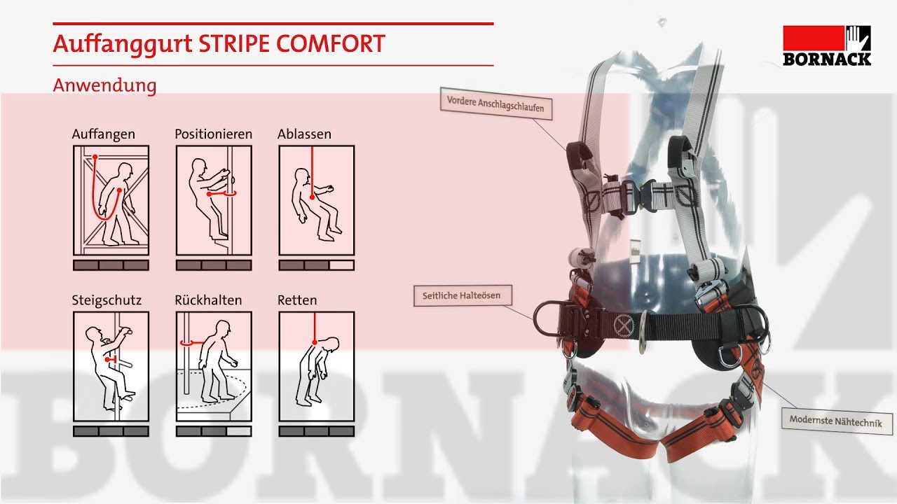 BORNACK STRIPE COMFORT Auffanggurt - de