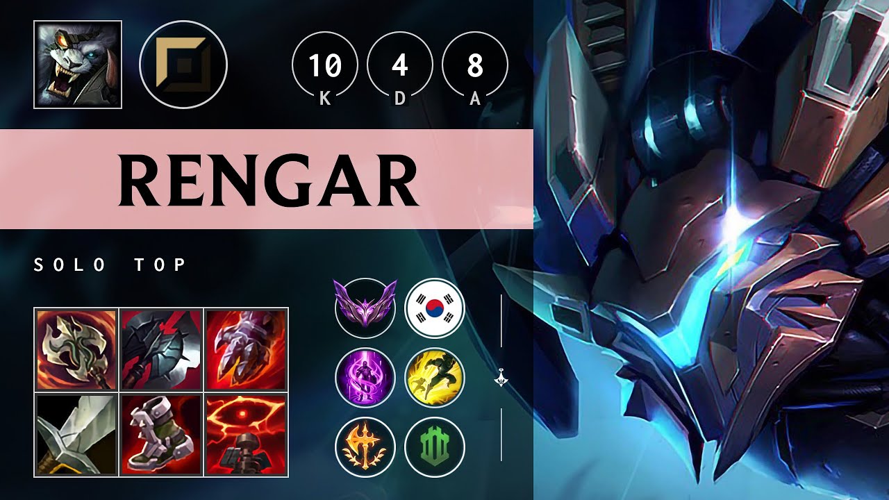 Rengar Top vs K'Sante: Unstoppable - KR Master Patch 14.21