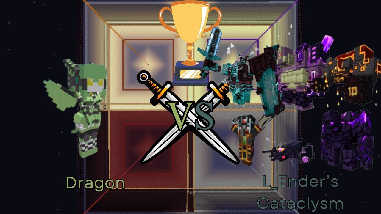 Dragon(Lovely Robot) vs L_Ender's Cataclysm | Minecraft 1.16.5