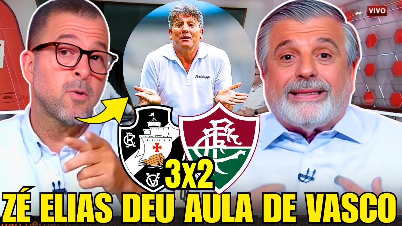 ZÉ ELIAS MANDOU MANDOU A REAL SOBRE RENATO GAÚCHO E VASCO APÓS VIRADA SOBRE O FLUMINENSE | VASCO E+