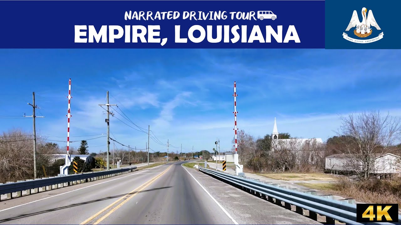 🌴 Эмпайр, Луизиана 🌊 | 4K Drive Empire Louisiana b