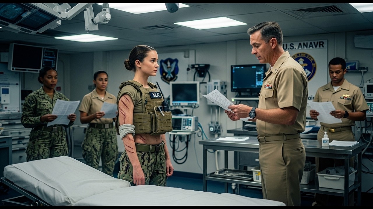 “SEAL Medic?Why Are You Here?”She Came for a Routine Check — Until Admiral Noticed Her Special Scars