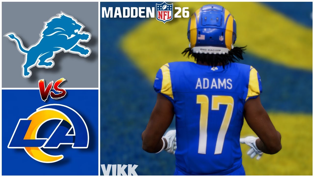 Lions vs Rams Week 15 Simulation (Madden 26 Rosters)