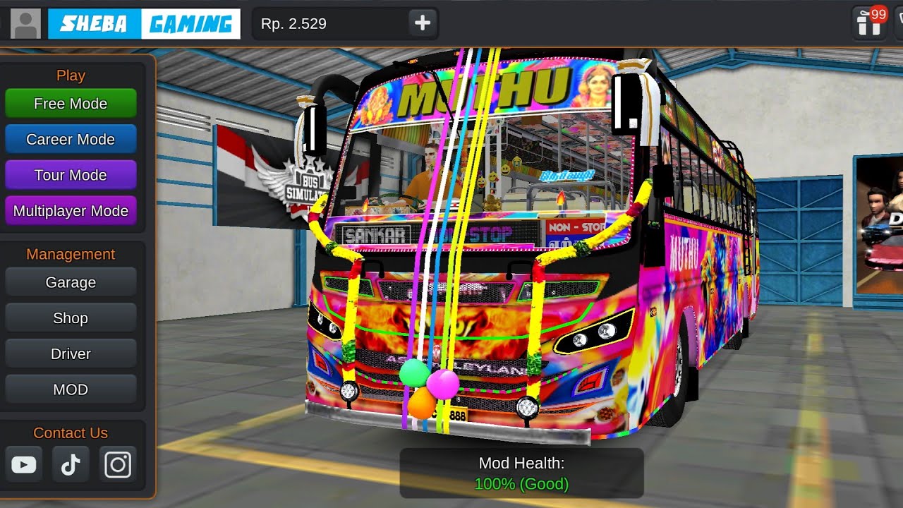INSANE DRIFT! Muthu Bus Speed Run on Hill Tracks 🏁
