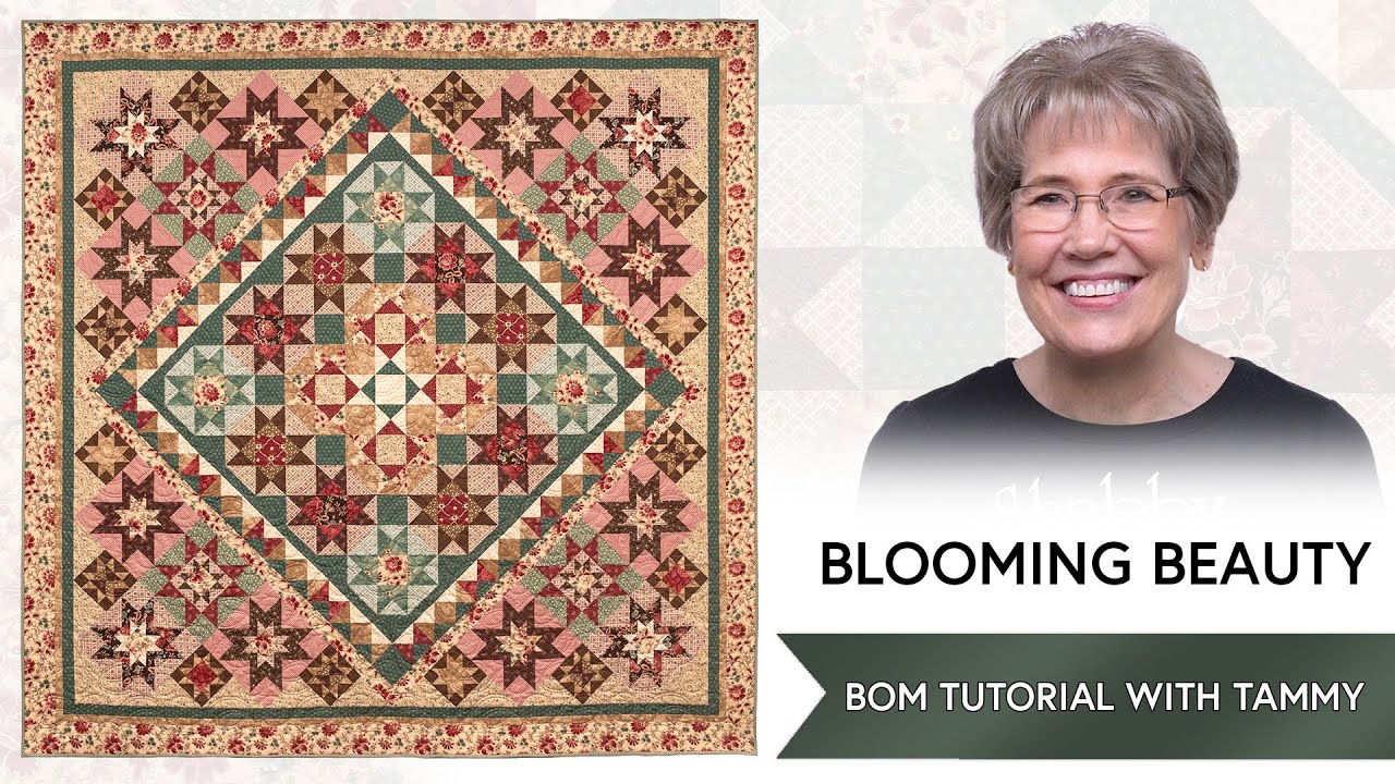 How To Make the Blooming Beauty BOM | Shabby Fabrics