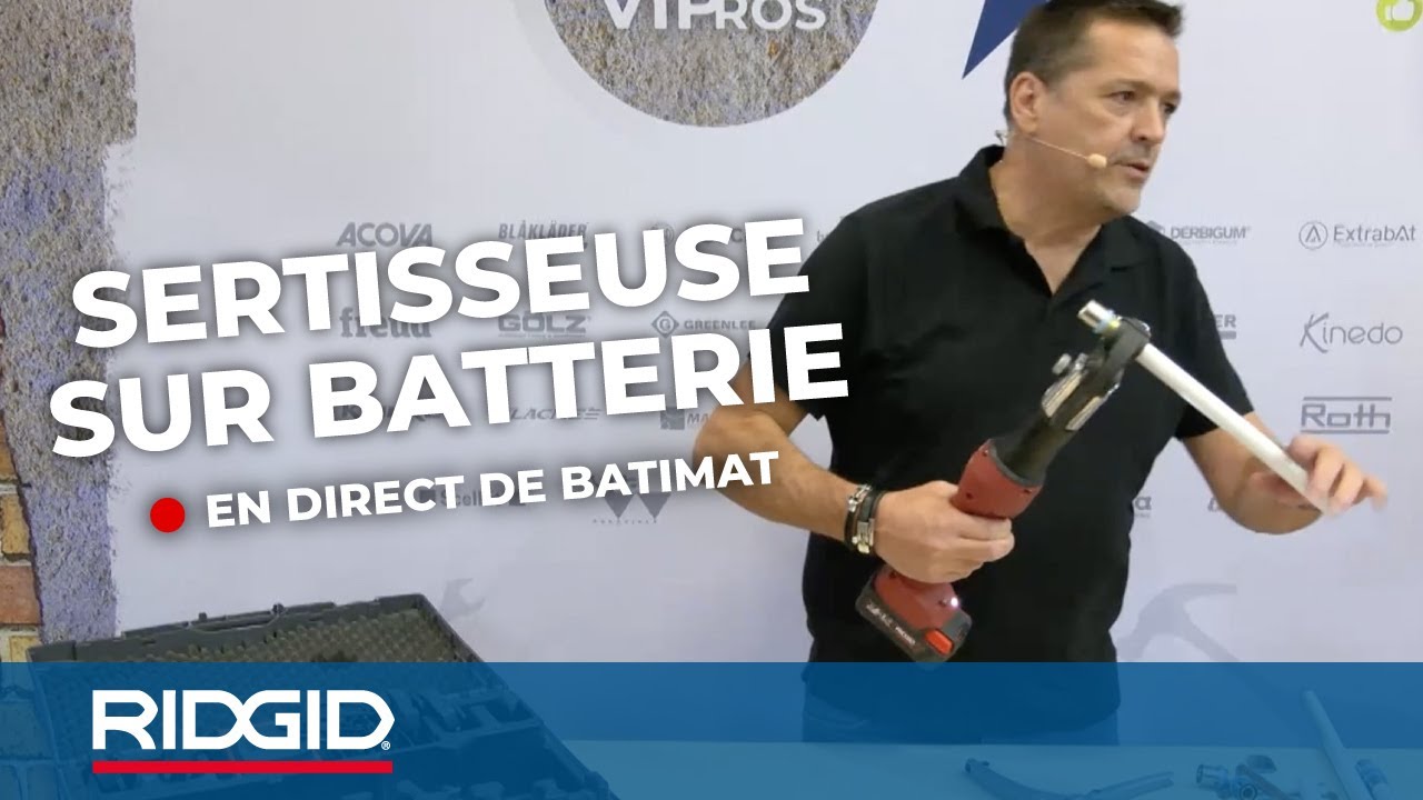 La sertisseuse RIDGID RP-219 - Les Démos VIPros à Batimat