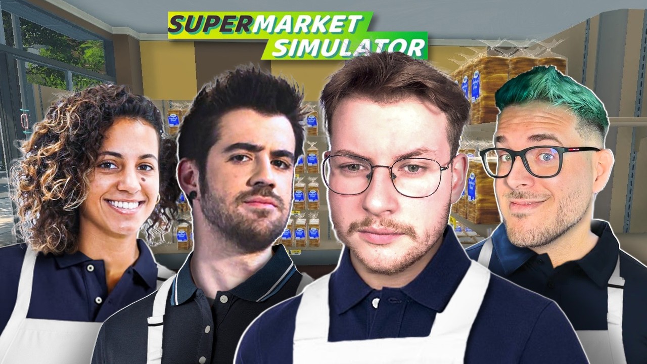 4 INÚTILES intentando MANTENER un SUPERMERCADO | SUPERMARKET SIMULATOR