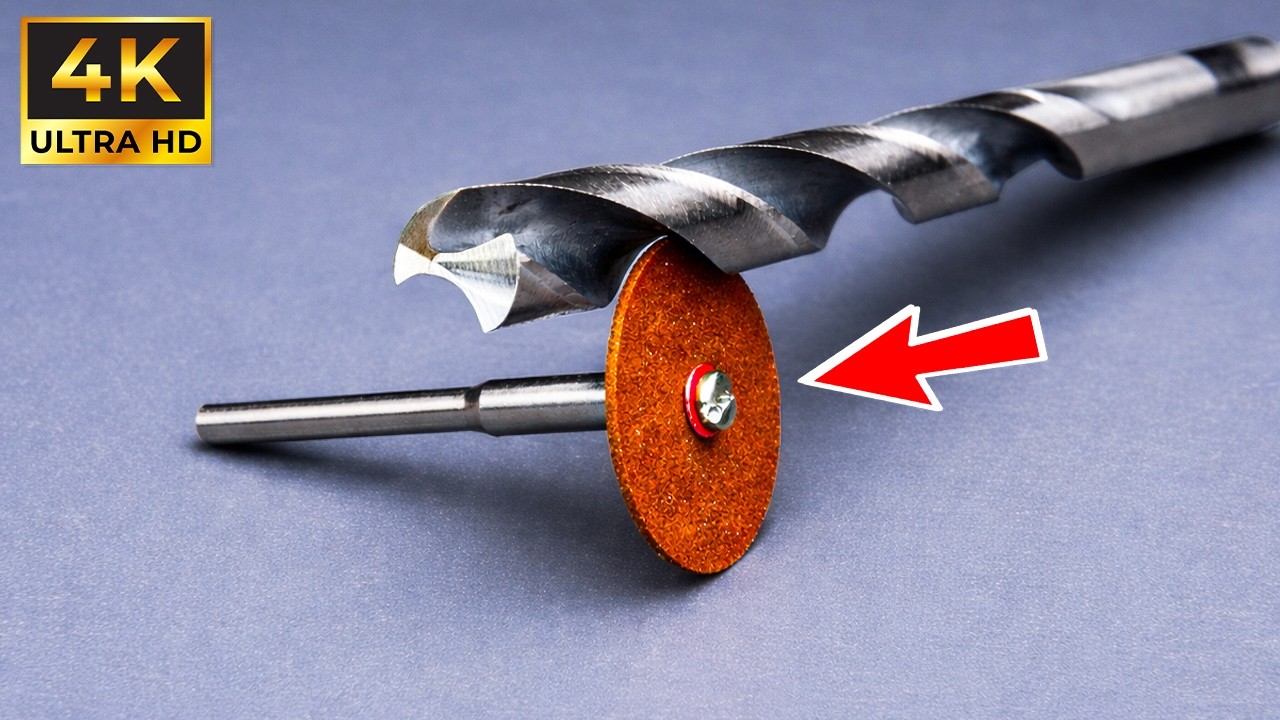 Easy Way To Sharpen Metal Drill Bits To Razor-Sharp Edge Like A Pro In Just 2 Minutes!