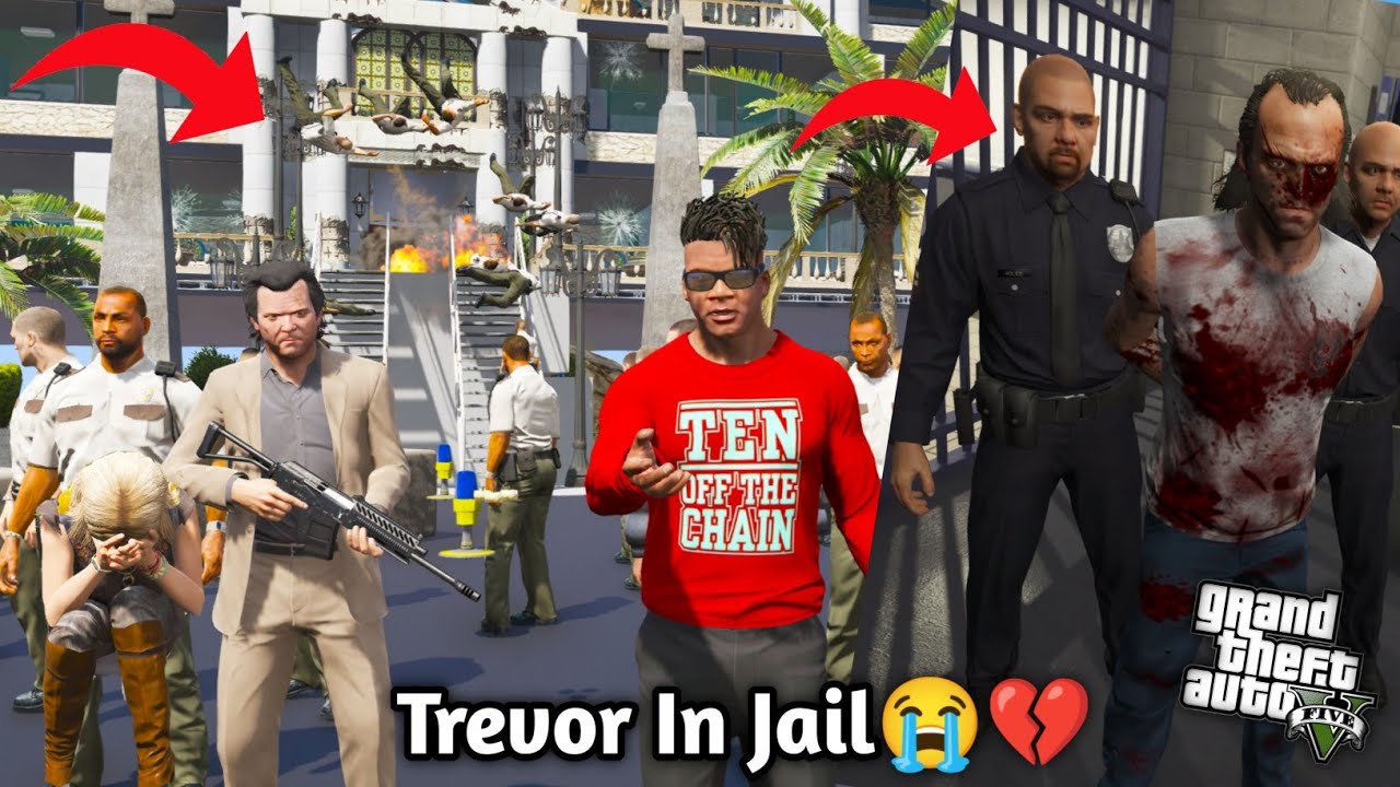 GTA 5: Franklin Acquired PSS Gamer's Mansion 😡Trevor in Jail 😭💔 Michael Release 🤬 Ps Gamester