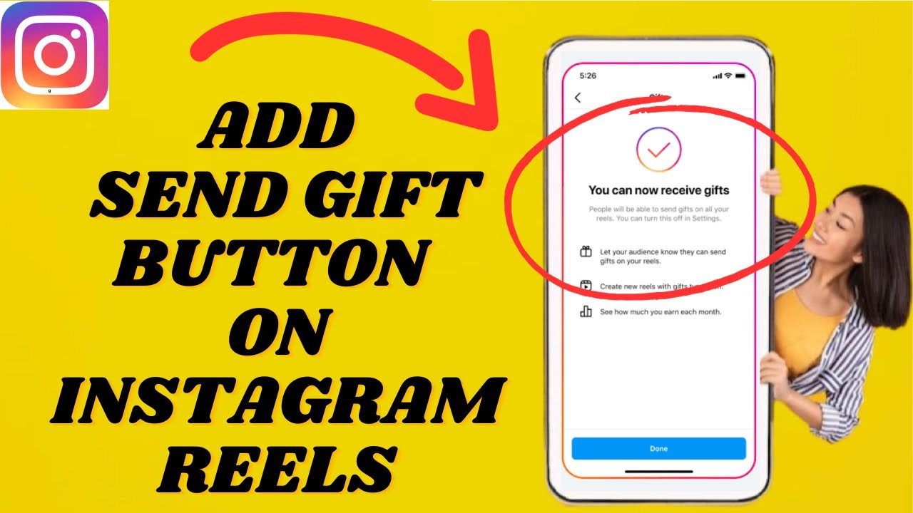 How To Add Send Gift Button On your Instagram Reels | how to receive gifts on Instagram