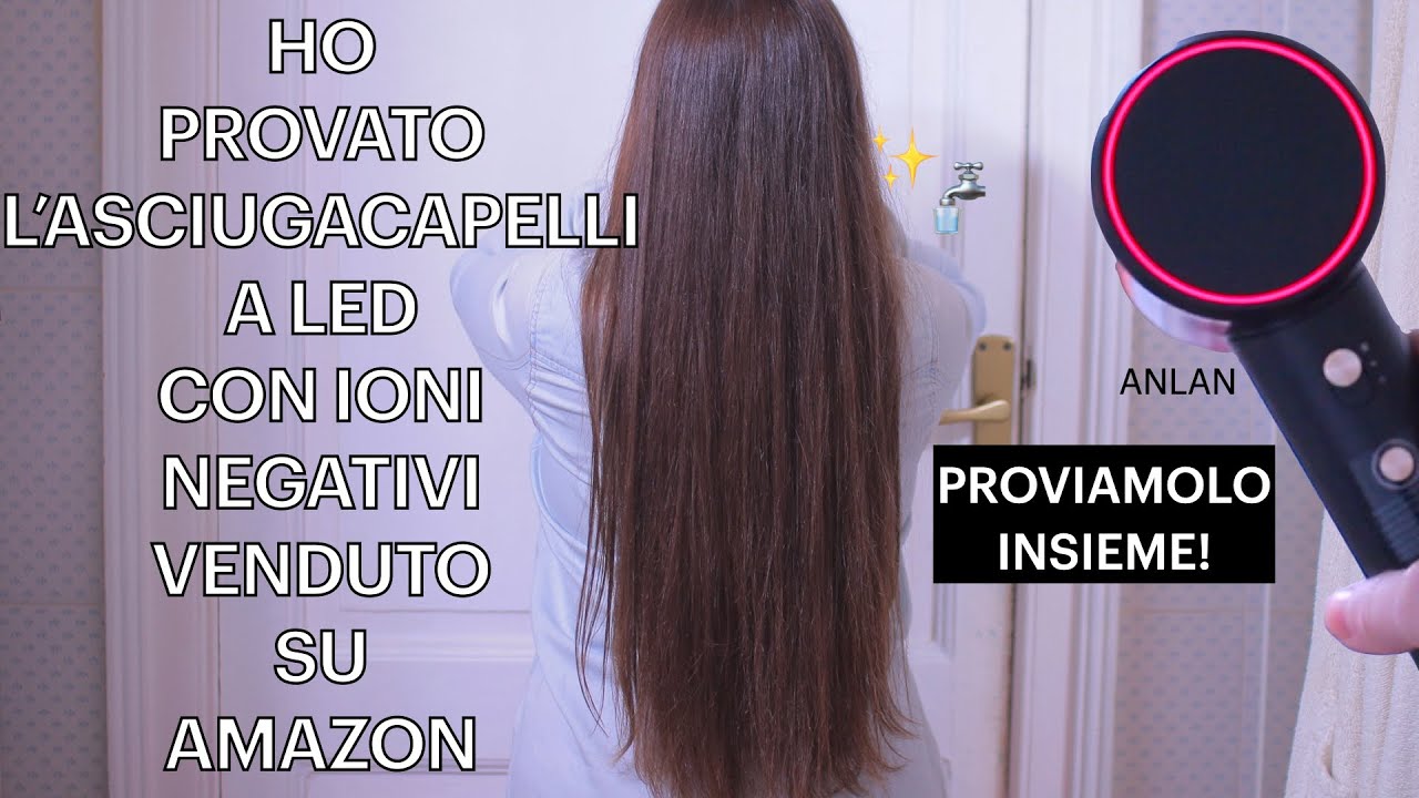 Proviamo l'asciugacapelli con ioni negativi di Amazon! Recensione ANLAN High Speed Hair Dryer ✨