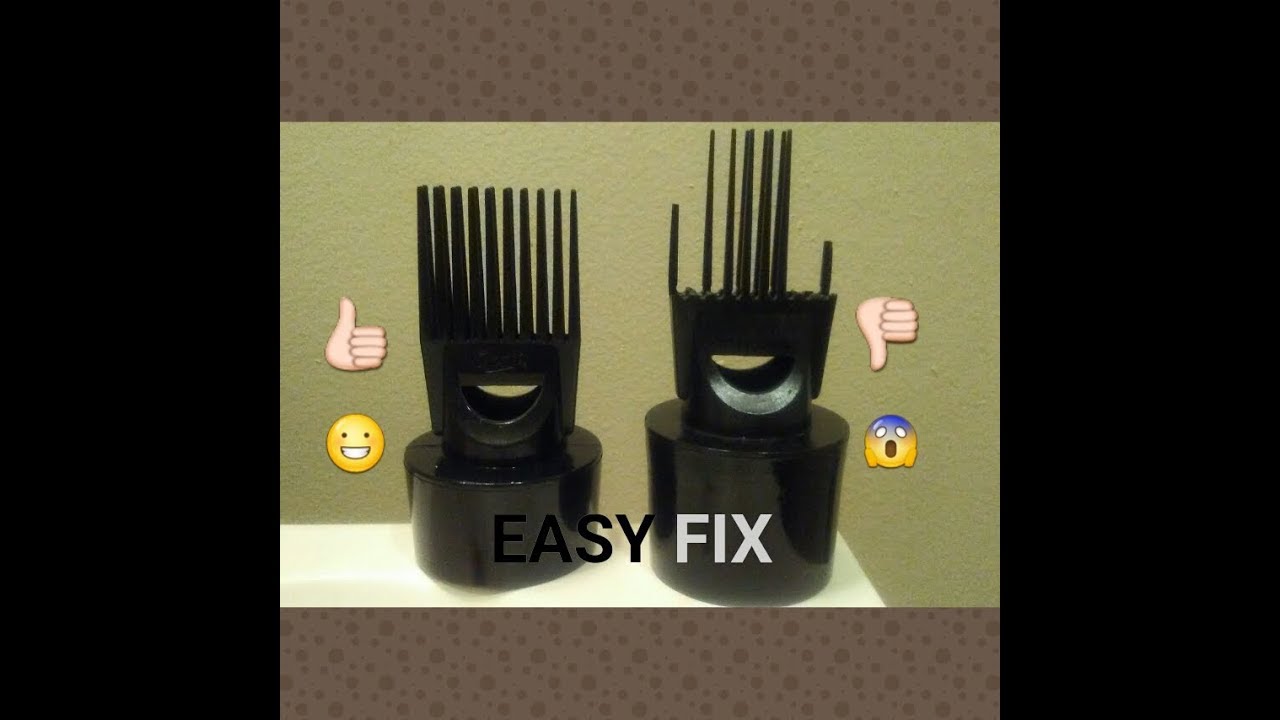 How to fix a blow dryer comb attachment that won't fit