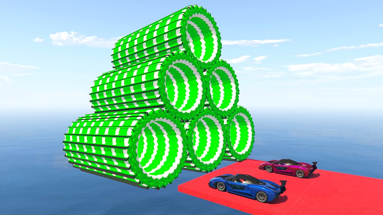 UNREAL x6 Speed Boost Pyramid Race - GTA 5 Online
