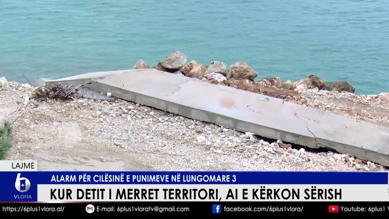 Kur detit i merret territori, ai e kërkon sërish. Alarm për cilësinë e punimeve në Lungomare 3