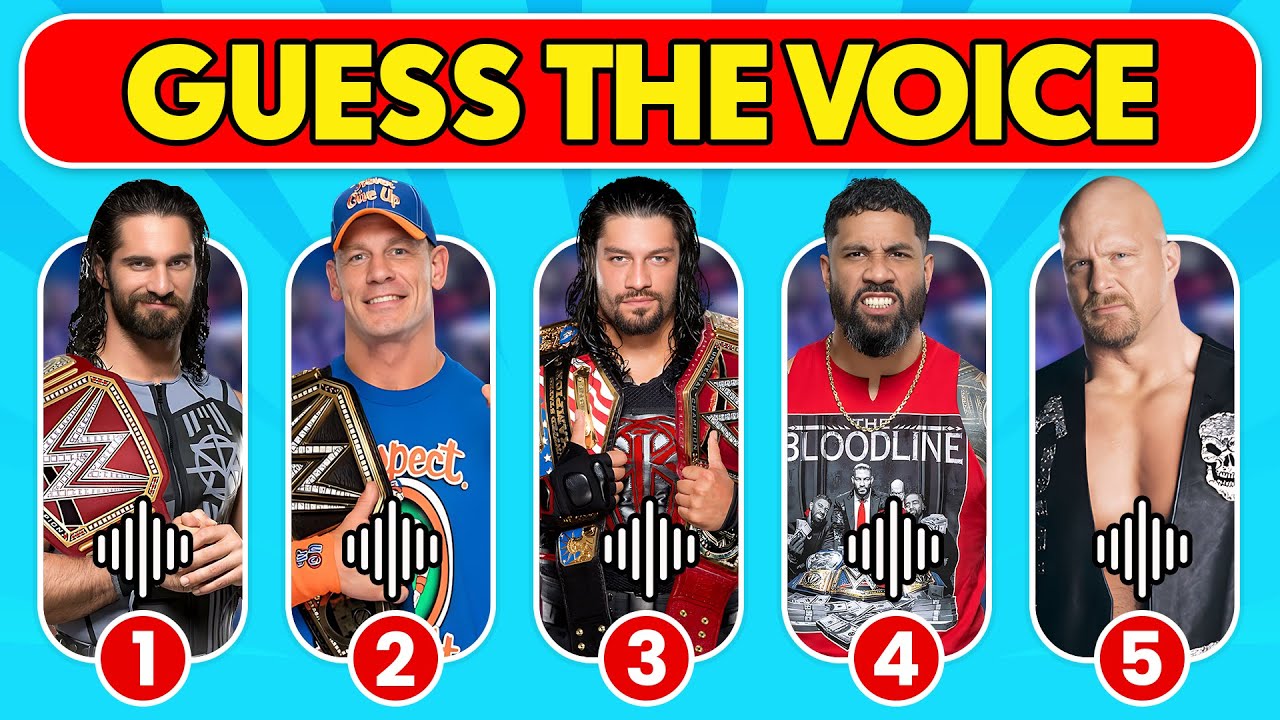 Сможете ли вы угадать суперзвёзд WWE по голосу? 🎤✅🔊