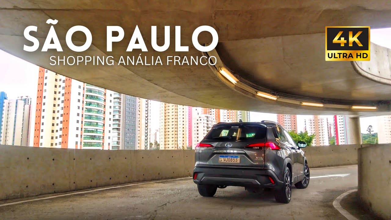 🇧🇷 Viaduto Grande São Paulo até o Shopping Anália Franco, São Paulo 4K