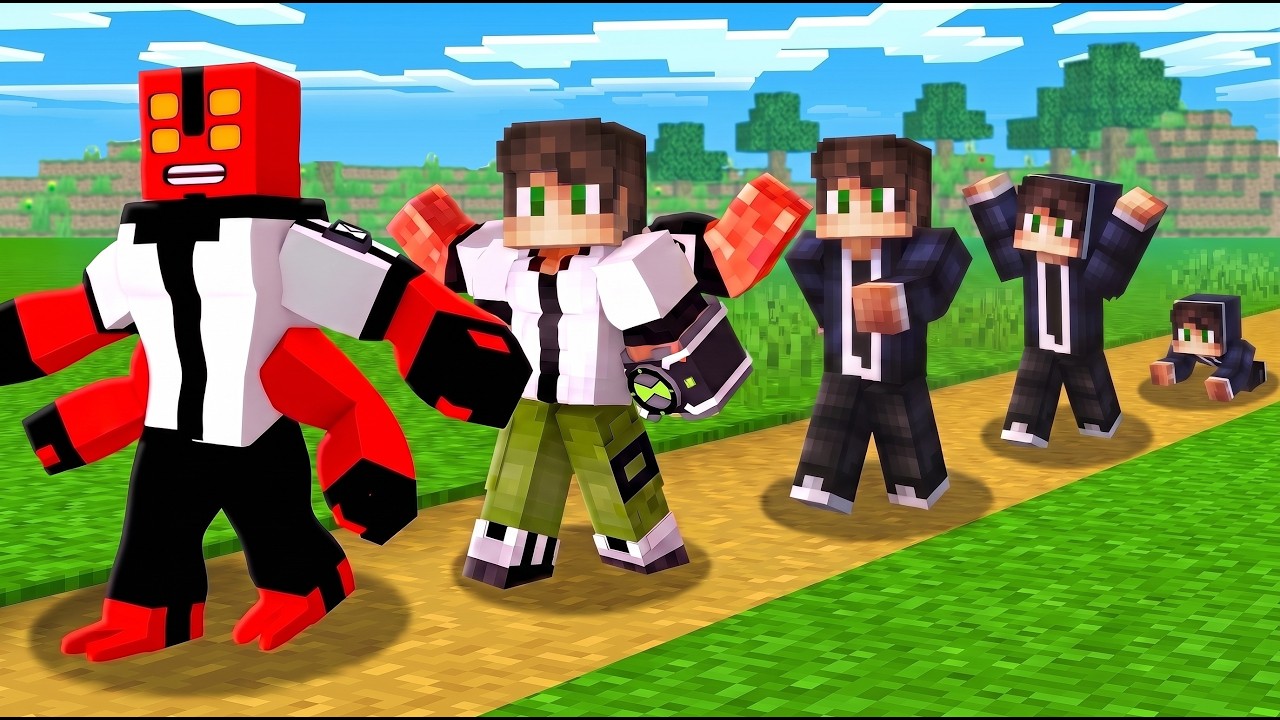 Rage i Kovalski Evoluiraju Od Ljudi Do BEN 10 Vanzemaljaca U Minecraftu! 👽