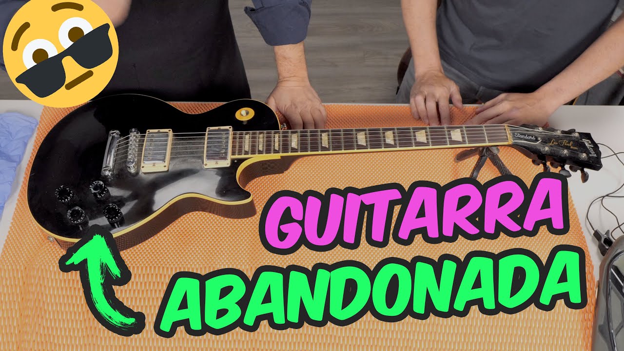 Guitarra GIBSON ABANDONADA: LUTHIER EXPLICA cómo poner a punto una guitarra PASO A PASO