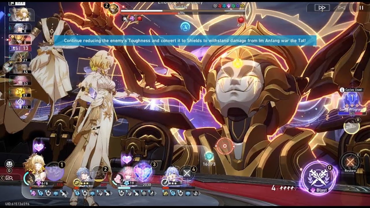 Anomaly Arbitration (3.8) Checkmate - E1S1 Aglaea 2 Cycle Clear (3 Stars)
