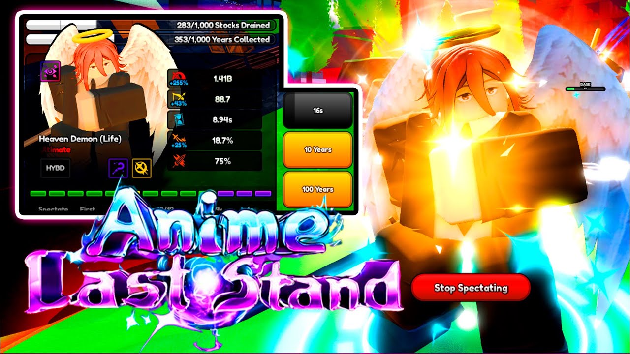 [SHOWCASE] HEAVEN DEMON ULTIMATE😈 en ANIME LAST STAND #roblox