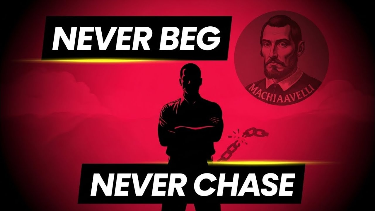 Never Beg, Never Chase, Or Explain Yourself Again - Machiavelli