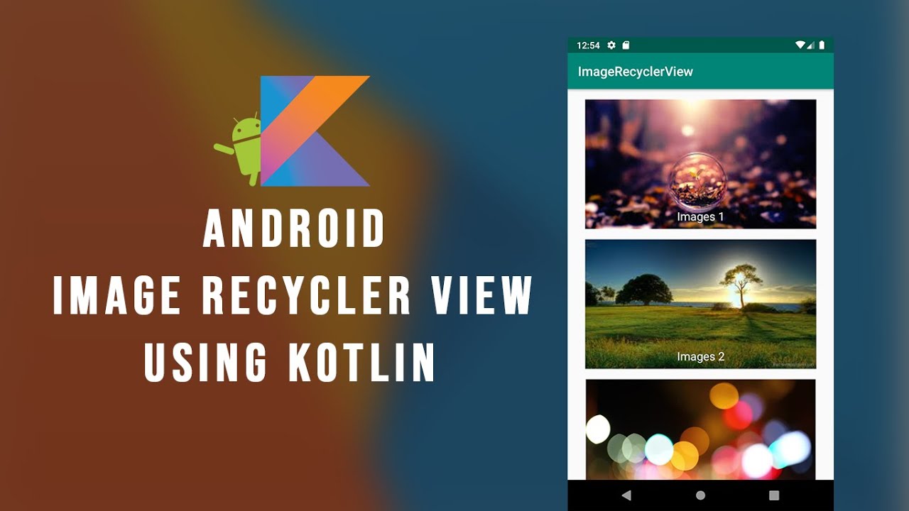 Android Image RecyclerView with Kotlin | Android Studio