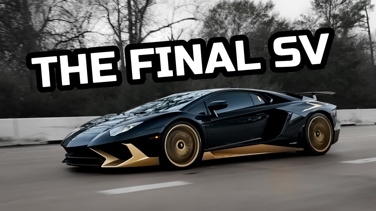The Final Lamborghini Aventador SV - Driven Rain or Shine
