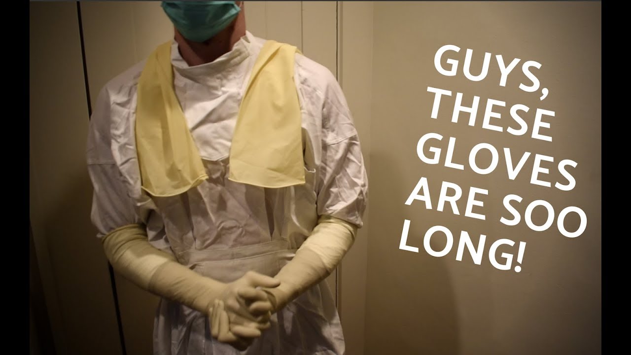 Foot Long Latex Gloves [ASMR] - Gynecological Gloves - KS_2015