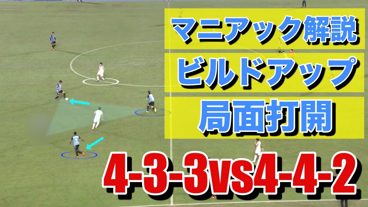 442のプレスを433でどう局面打開するか解説