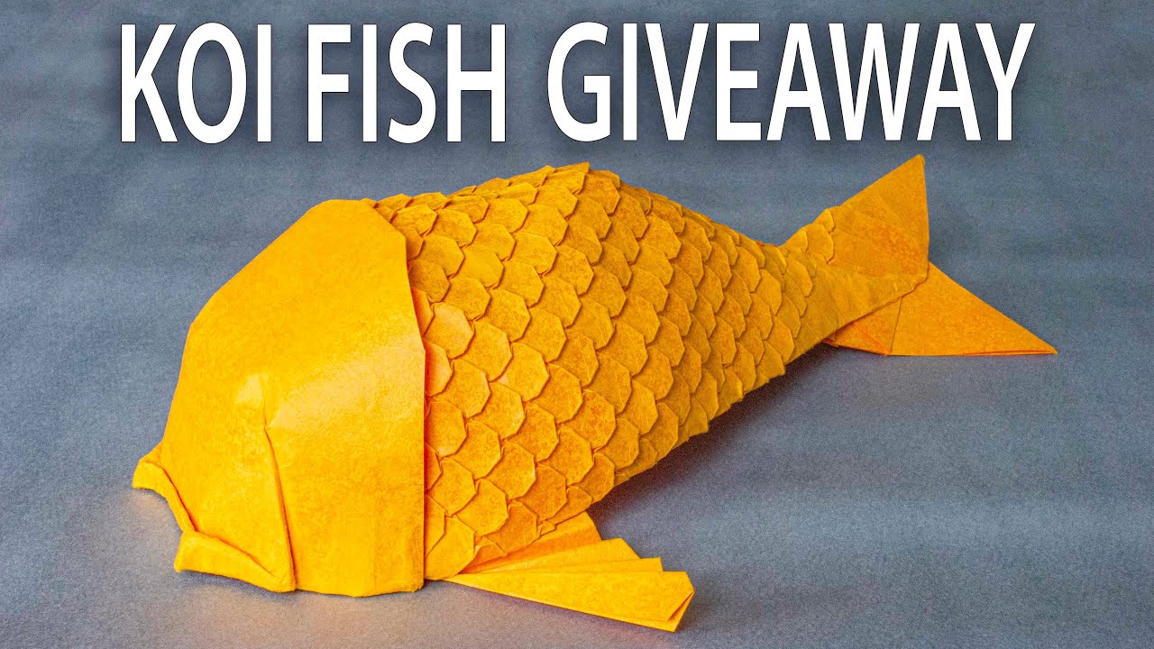 Origami Koi Fish Giveaway (Giveaway has ended)