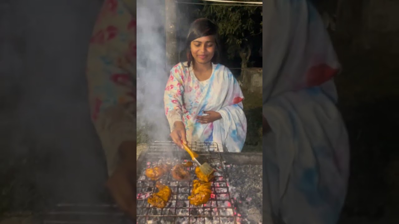 Frist time BBQ party with my familly 