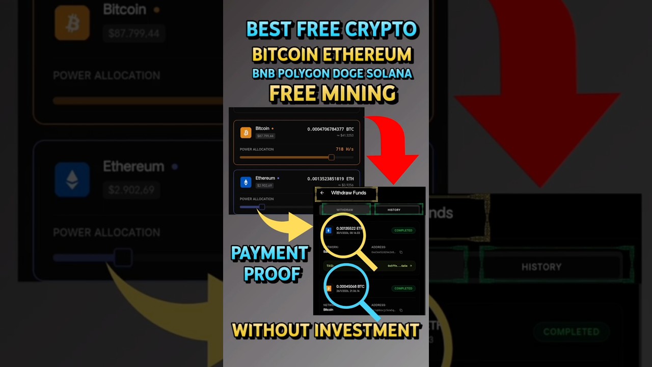 BEST FREE CRYPTO BITCOIN ETH BNB MINING WITHOUT INVESTMENT LEGIT SITES/APP 2026 | COINBLOCK REVIEWS