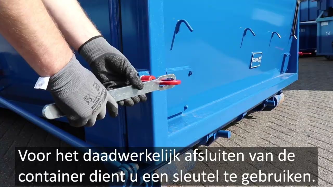 Instructie klepsluiting SCHENK Containerverhuur