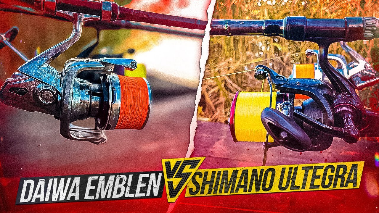 Котушка Daiwa emblem vs Shimano ultegra порівняння дальності закиду. Карпфішинг.