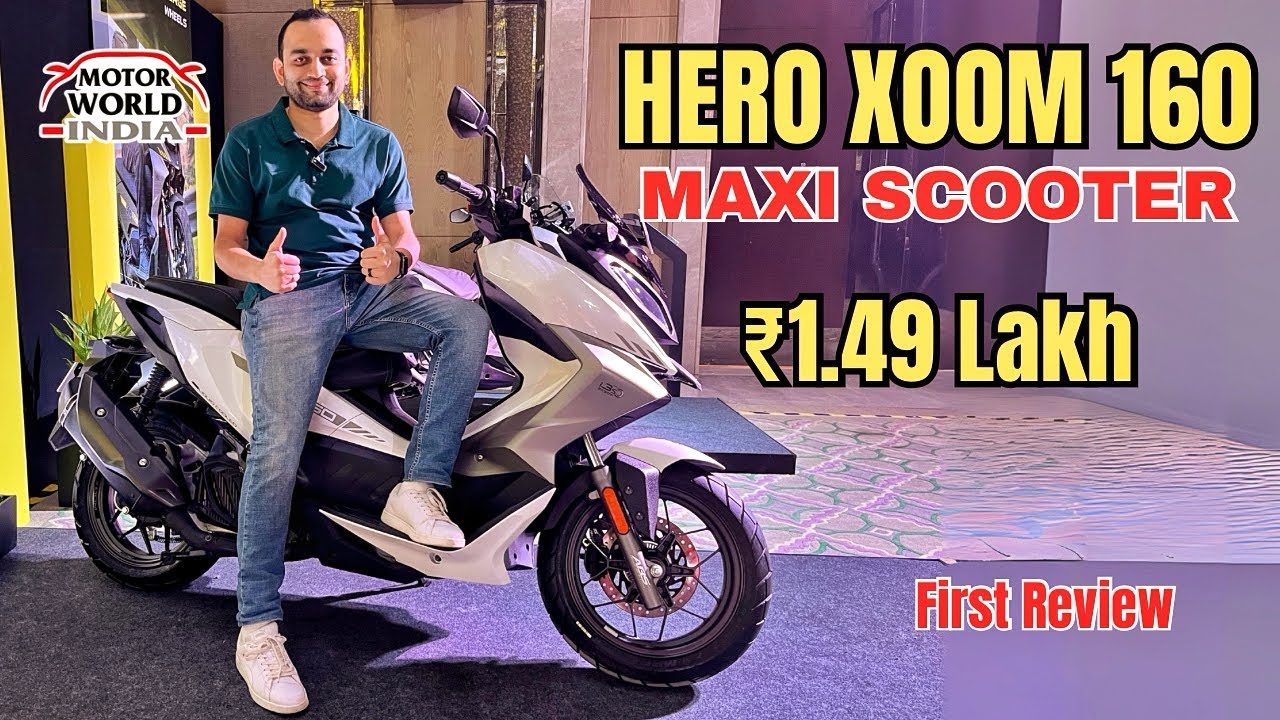 Hero Xoom 160 Maxi Scooter - Maxx Fun?? - First Review - MotorWorldIndia 