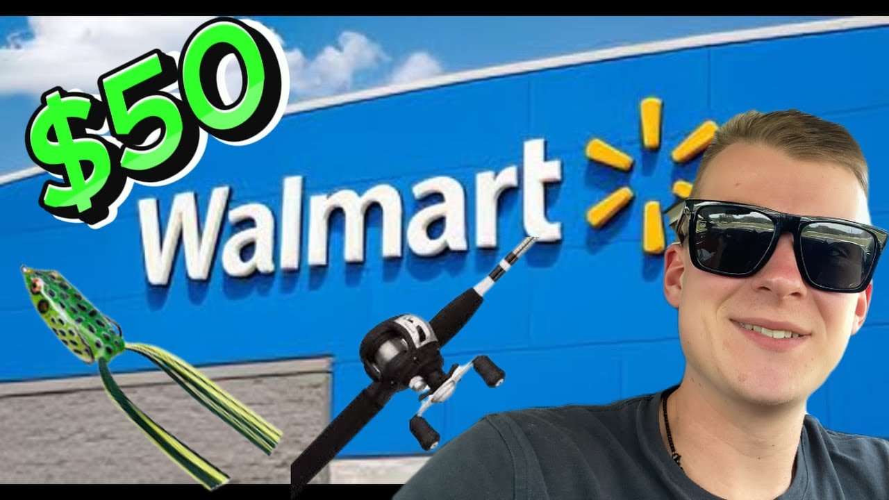 $50 Walmart fishing challenge!!! (FIRST EVER VIDEO!)