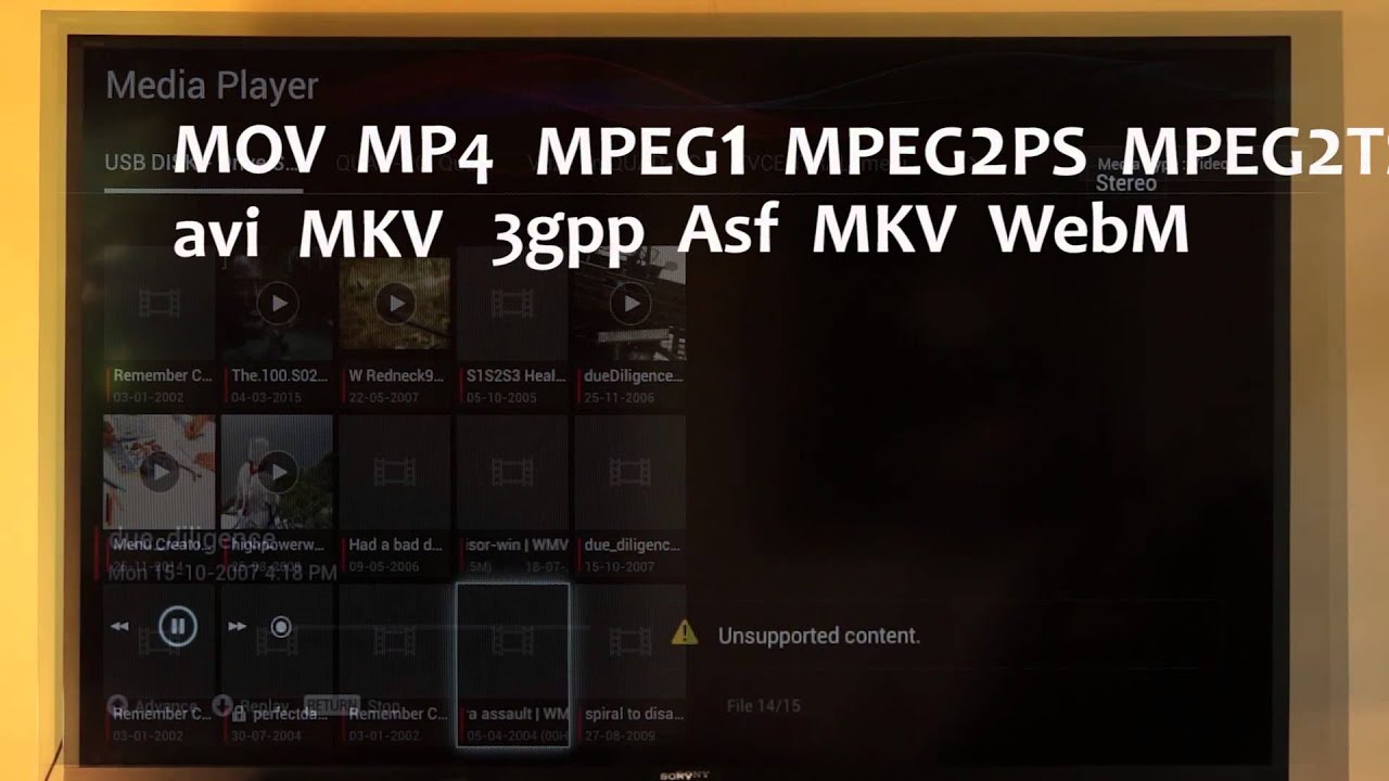 Recording with the Sony Bravia television - Part 4