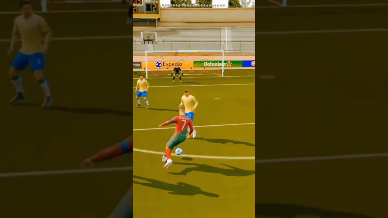 cristiano Ronaldo amazing goal shorts in fifa 16 ut mod  🥵#shorts #viral Waka Waka