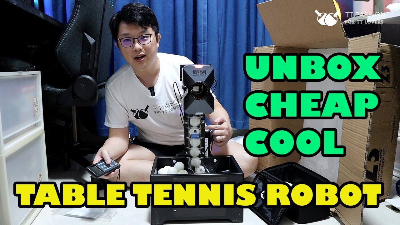 Unboxing Low Budget but COOL Table Tennis Robot (Z3) 开箱經濟實惠又有型的乒乓机器人(Z3)