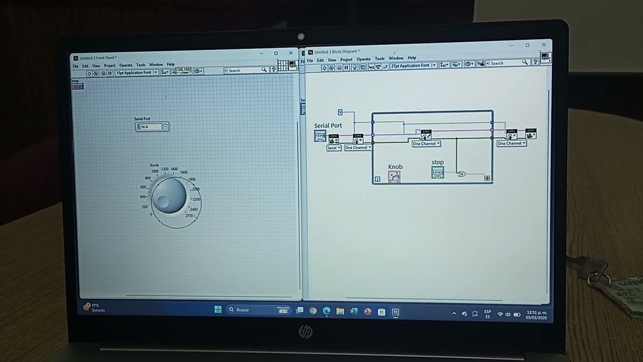 Conexión de un servomotor, con Arduino - LabVIEW 
