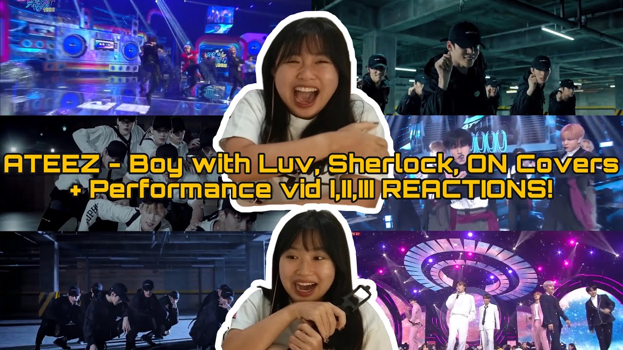 ATEEZ - Boy with Luv, ON, Sherlock Covers & Performance Videos I, II, III First Time Reactions! 🥰