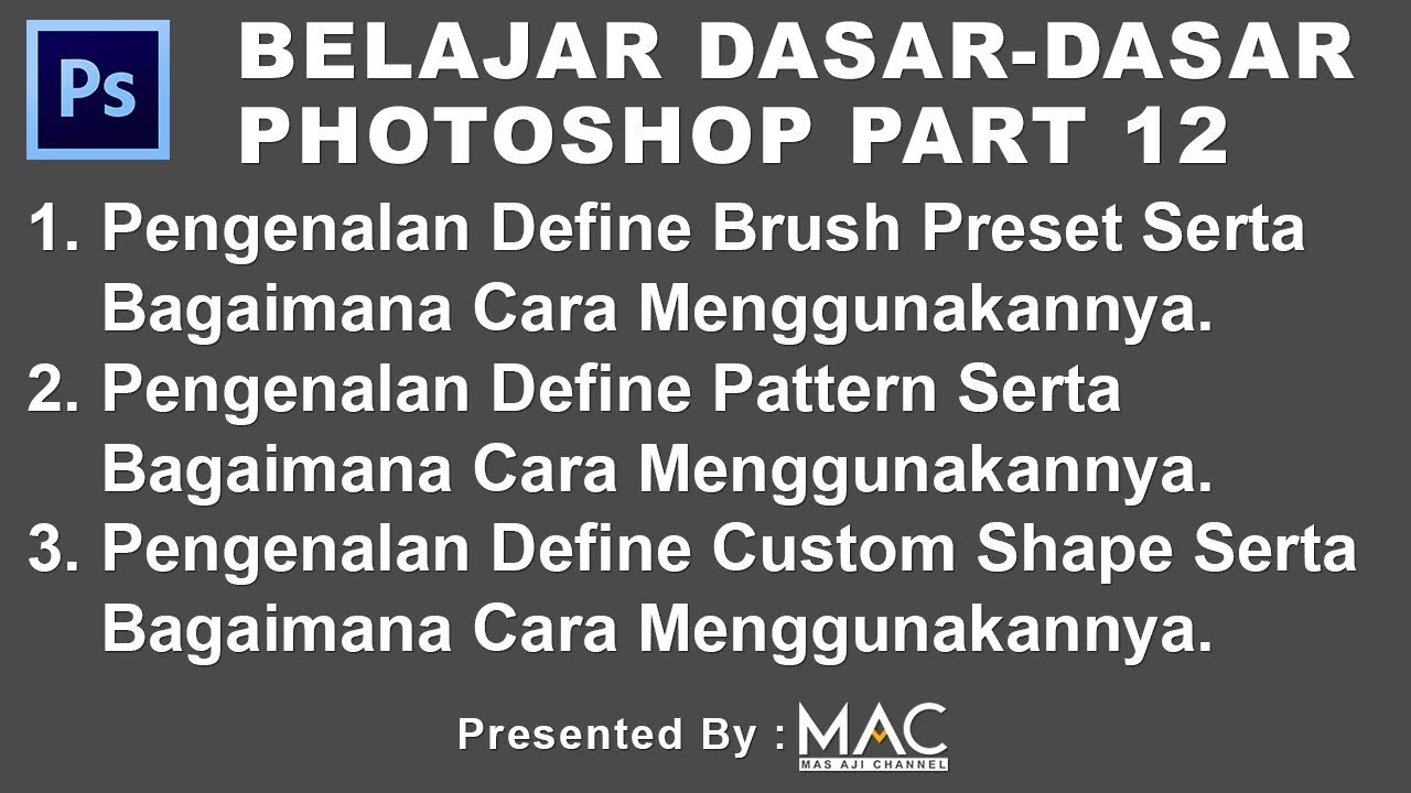 Tutorial photoshop pemula sampai mahir (Part 12)