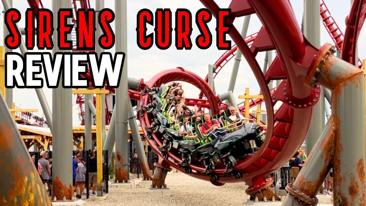 Siren's Curse Review - Cedar Point NEW Tilt Coaster!