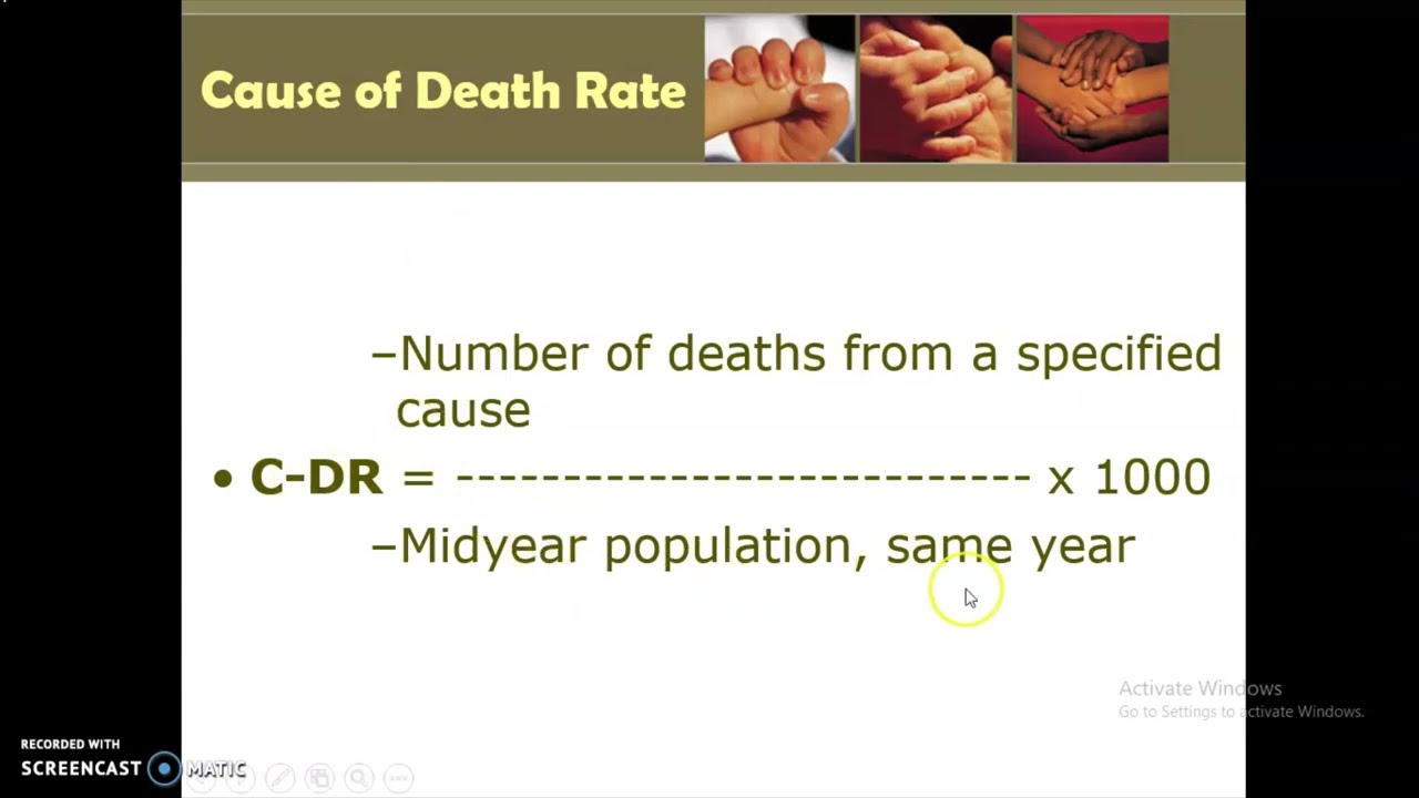 HEALTH INDICATORS PART 2: MORTALITY RATES