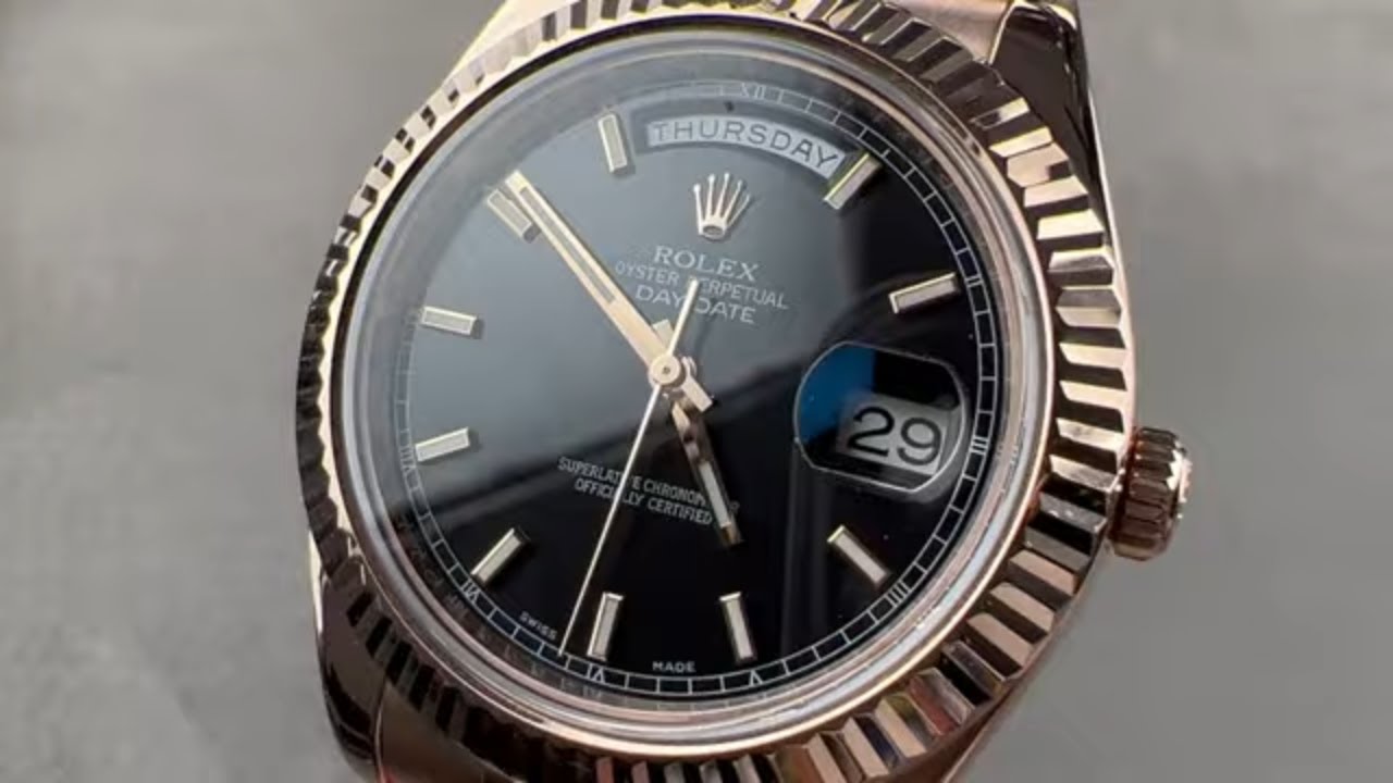 Rolex Day-Date II Rose Gold 218235 Rolex Watch Review