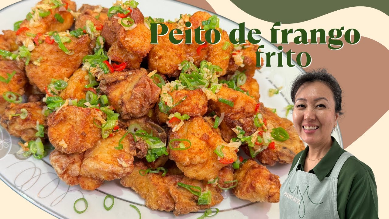 Como faço peito de frango frito muito saboroso temperado com alho frito