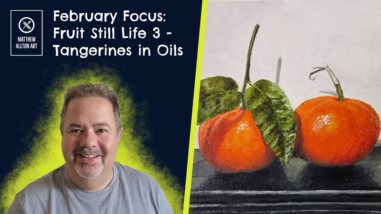 February Focus Tangerine in Oil Paints