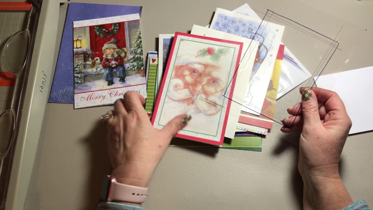 CraftyRia Creates Recycled Christmas Cards #1