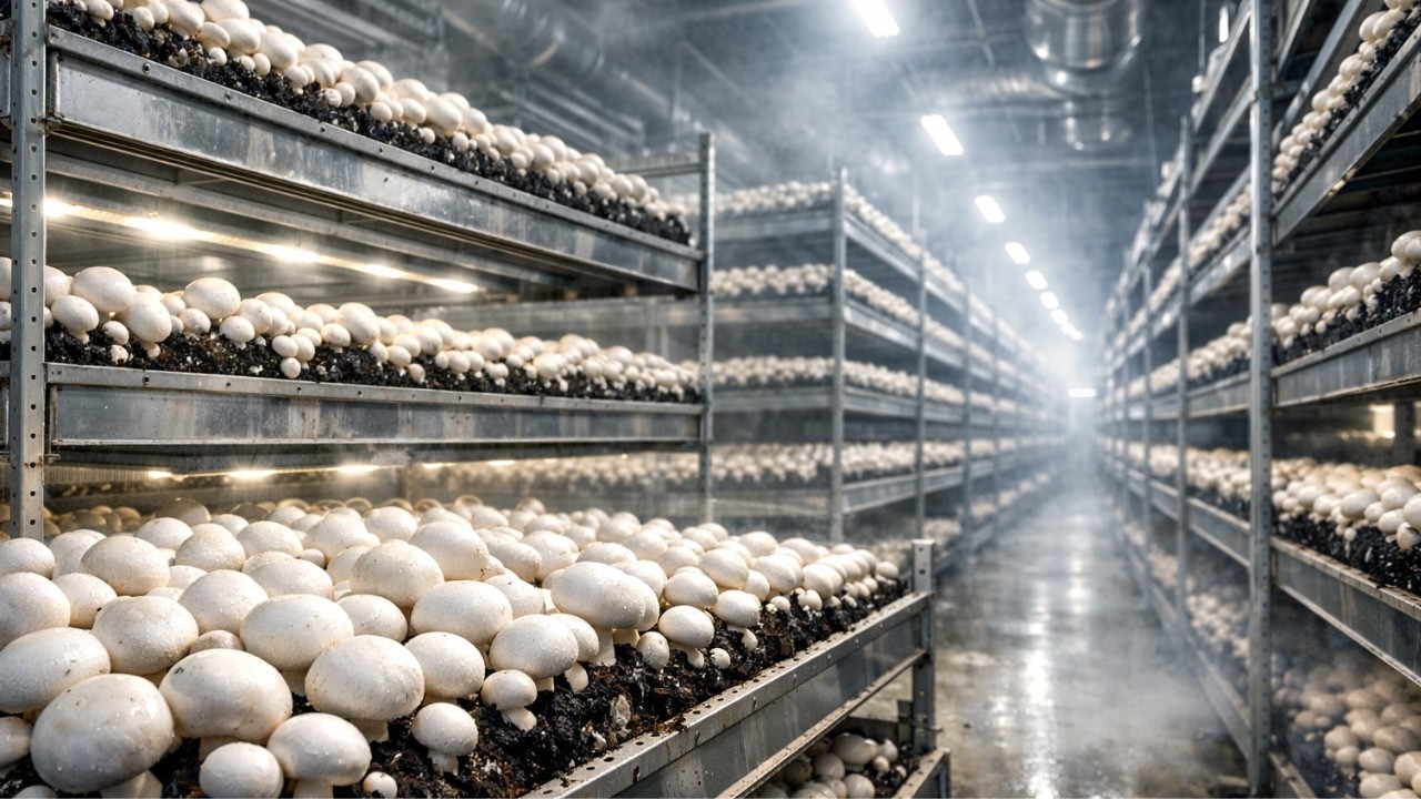 Inside a $50 Million Mushroom Factory – How Millions of Mushrooms Are Grown Every Day
